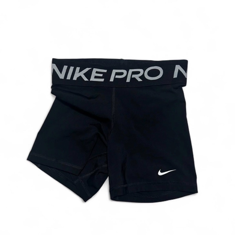 Nike Pro Black and White Athletic Shorts
